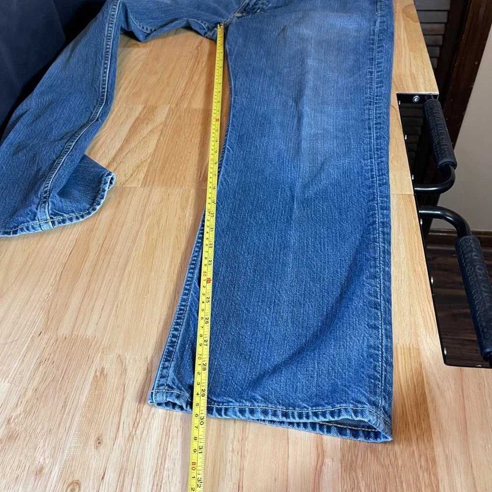 Polo Ralph Lauren Mens Straight Leg Denim Jeans Blue Medium Wash 36/30 Cotton